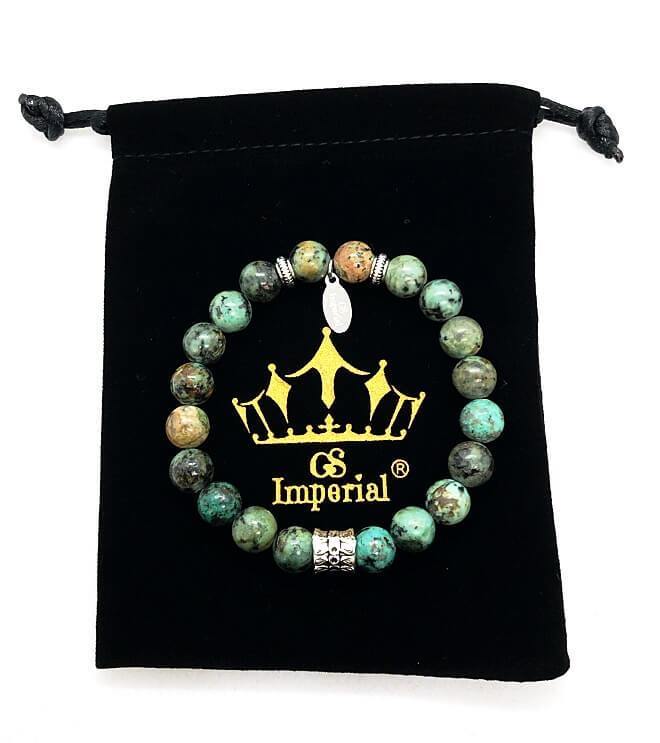GS Imperial® | Kralen Armband Dames | Natuursteen Armband Vrouwen | Armband Vrouwen | Dames Armband | Turkoois Armband Dames - GS Imperial®