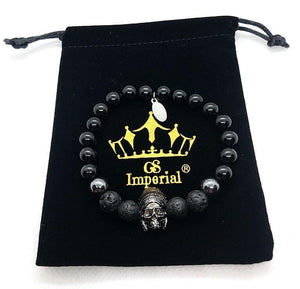 GS Imperial® | Heren Armband | Doodskop Armband Mannen | Indiaan Armband Heren | Skull Armband - GS Imperial®