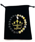 GS Imperial® Dames Armband | Natuursteen Armband Vrouwen Met Malachiet & Lavasteen Kralen - GS Imperial®