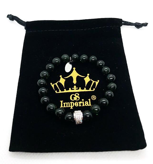 GS Imperial® Dames Armband | Natuursteen Armband Vrouwen Met Groene Zandsteen Kralen - GS Imperial®