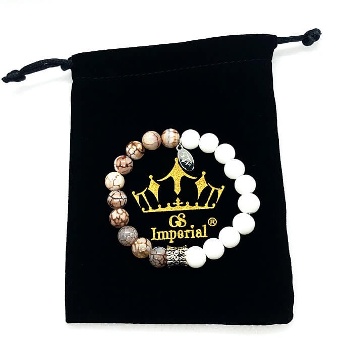 GS Imperial® Dames Armband | Meisjes Armband Met Agaat Kralen - GS Imperial®
